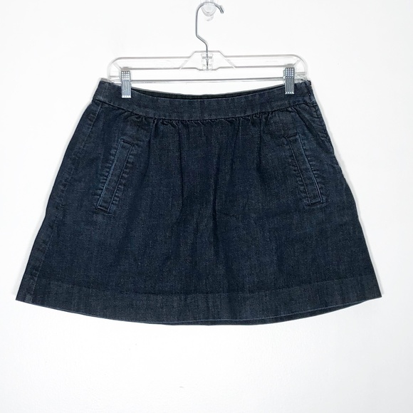J. Crew Skirt Womens 10 Denim Blue Jean Cotton Ble - Picture 1 of 5